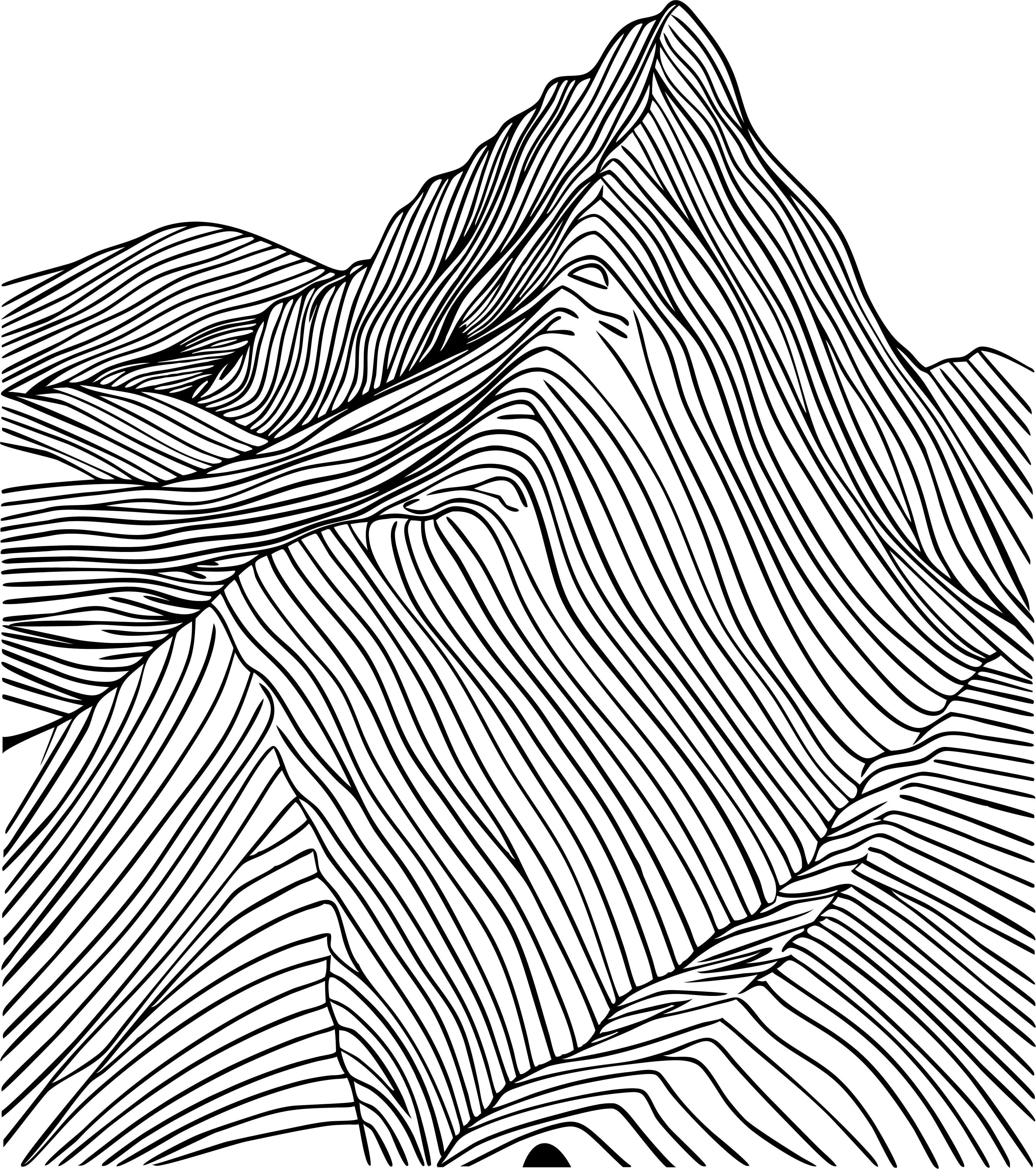 To The Summit â€” Journal Theory mountain illustration